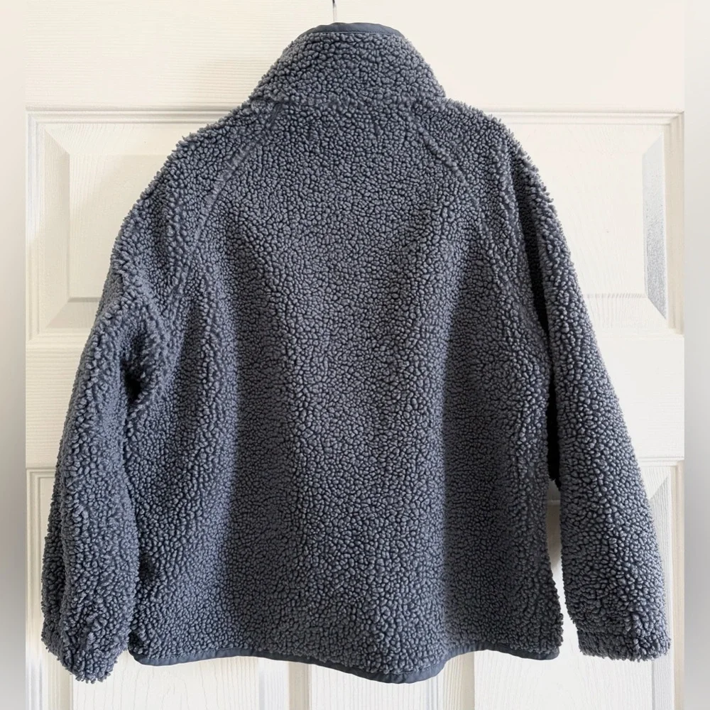 Zara Kids Teddy Fleece Grey Jacket Size 6-7
